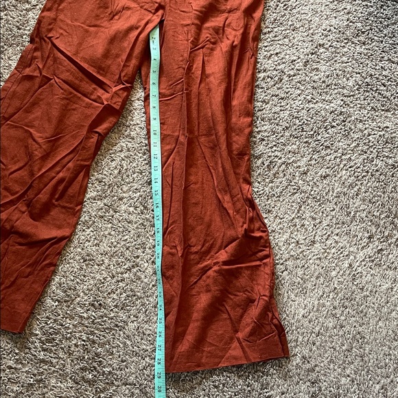 Open Edit Terracotta/Rust Wide-Leg Pants - Picture 5 of 7